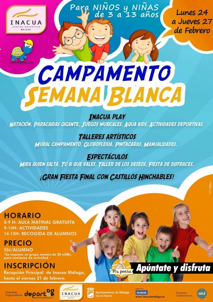 Campamento de Semana Blanca en Málaga Deportae Animación Infantil y