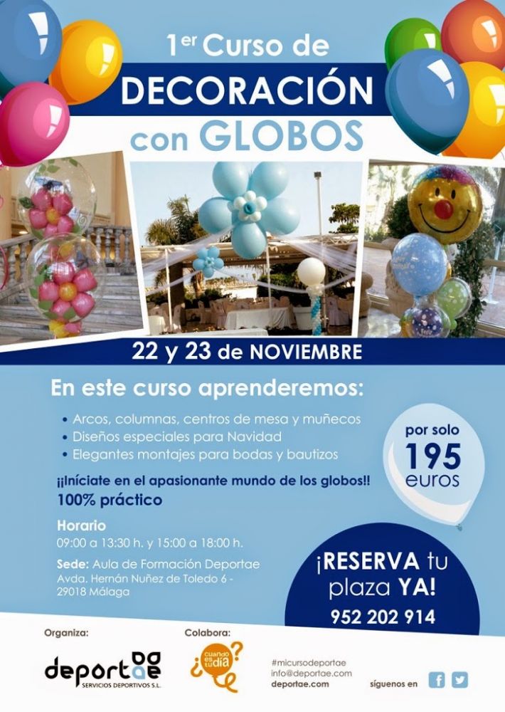 Curso de con globos en Málaga - Deportae | Animación Infantil Deporte