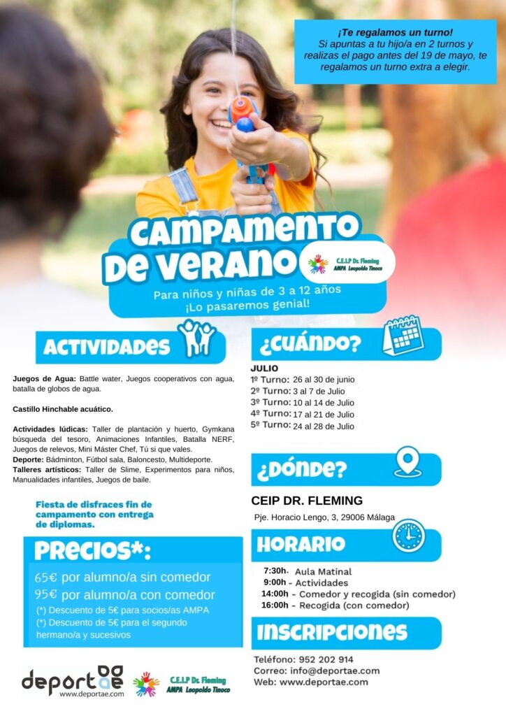 campamento de verano en ceip dr fleming